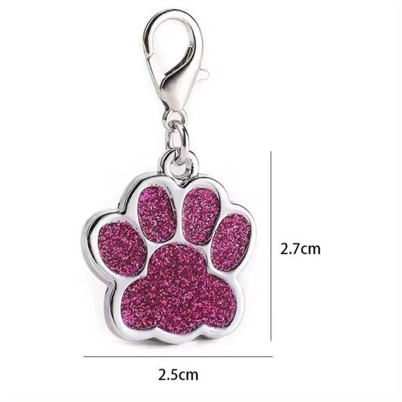 Personalized Engraved Metal Dog Paw Name, ID Tag, QR Code Powered By ScanKeep - Picture 4 of 10